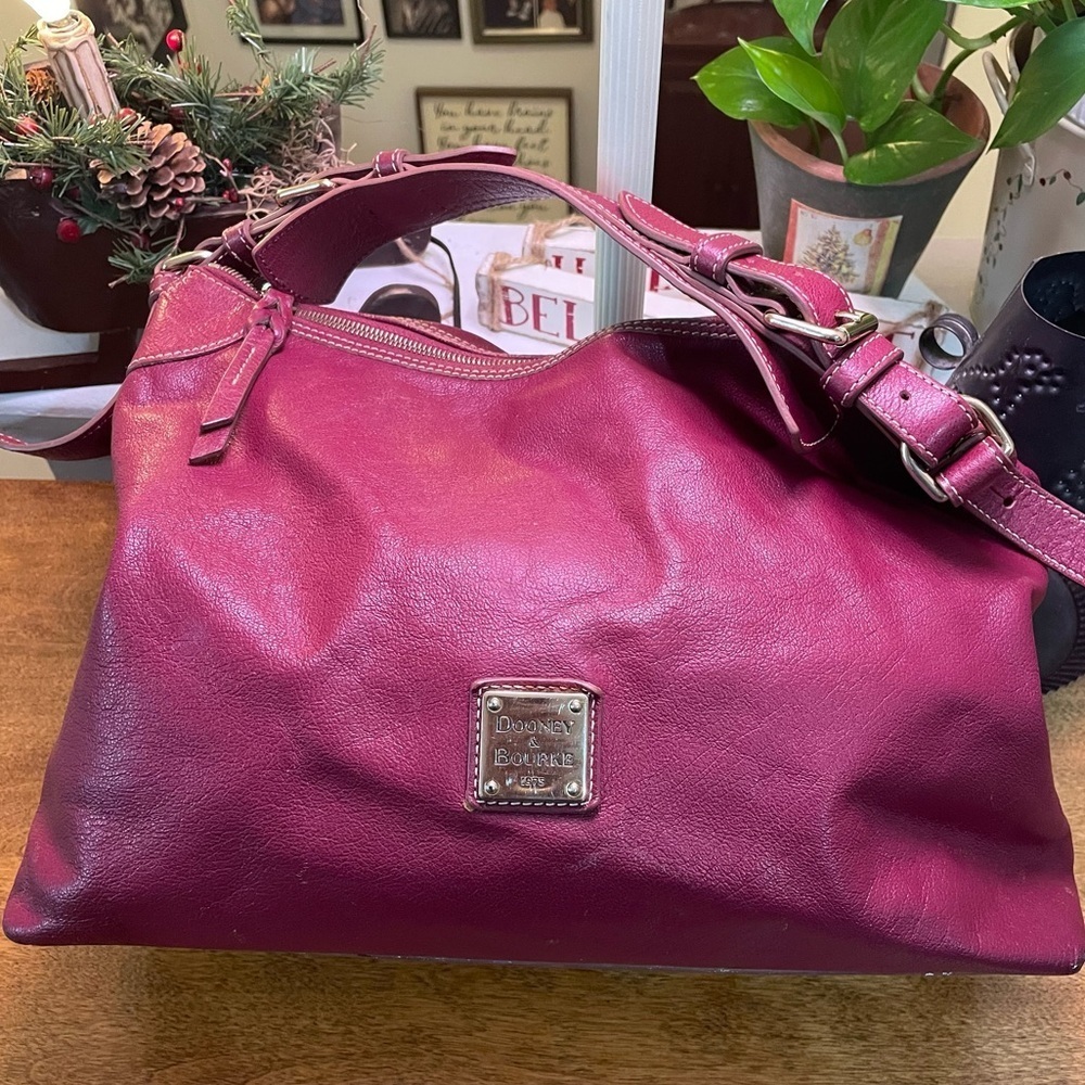 Burgundy Dooney & Bourke Hobo satchel